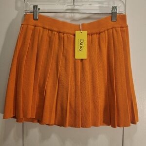 Daisy Women's Vibrant Orange Mini Skirt